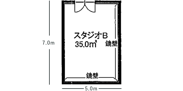 スタジオB間取り